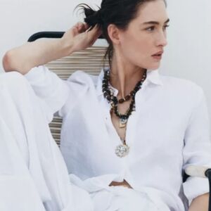 Zara Pack Of 4 Beaded Coin Necklace